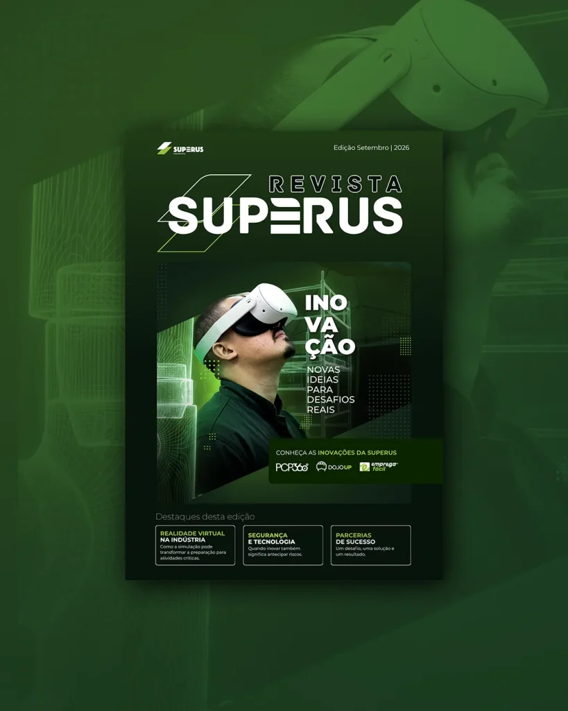 Capa revista superus engenharia - setembro 2026 - Tema: Inovações na manutenção industrial